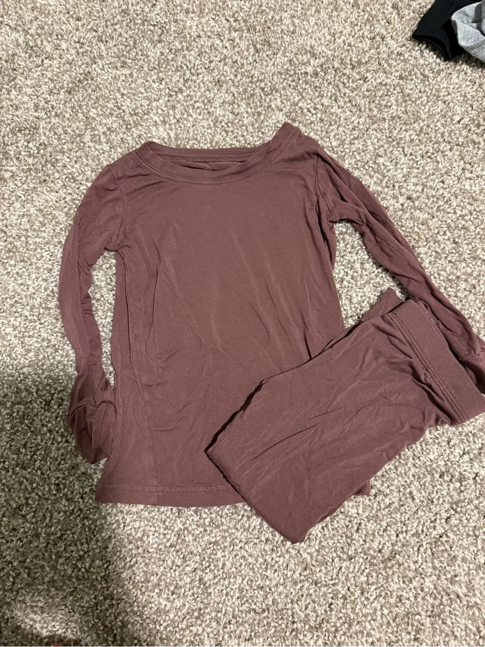 Little Sleepies Brown Long Sleeve Pajama Set